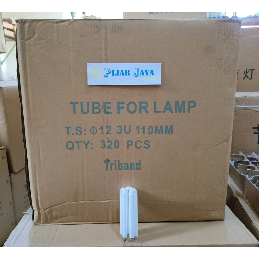 x40 pcs Kaca Lampu 3U U3 23 watt Triband 23w + PACKING KAYU