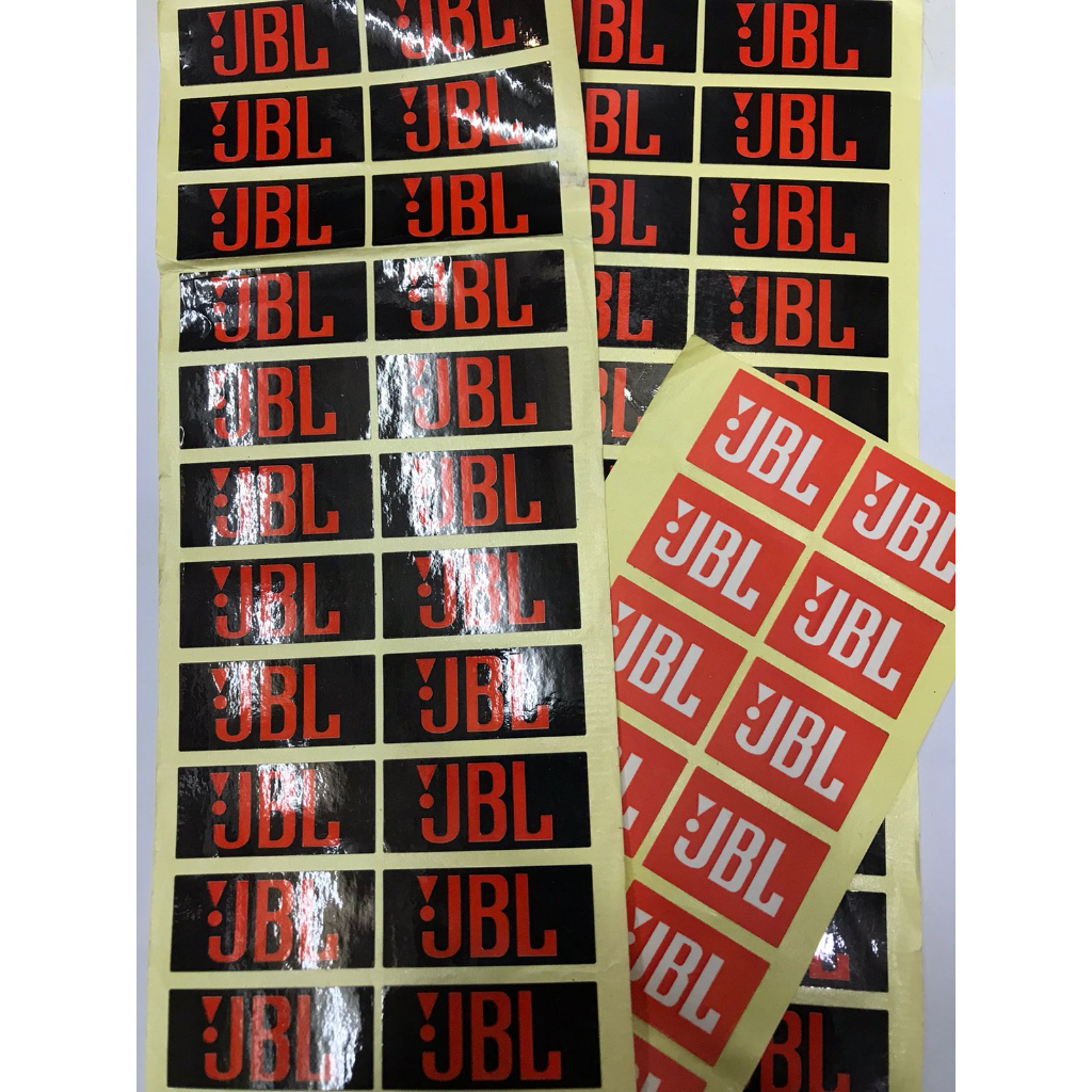 Logo sticker dan Logo besi JBL