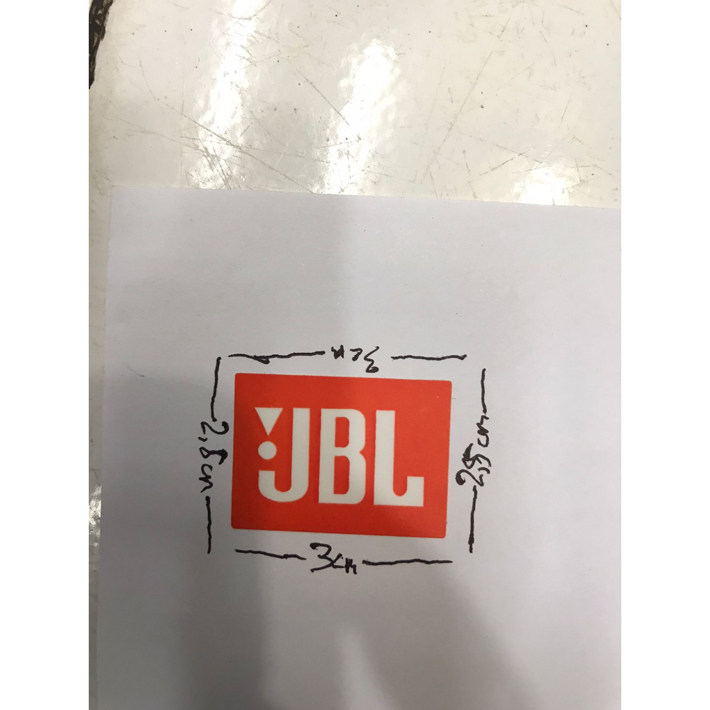 Logo sticker dan Logo besi JBL