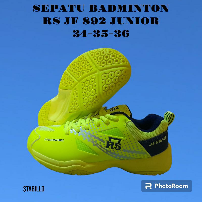 sepatu badminton rs jf 892 junior original