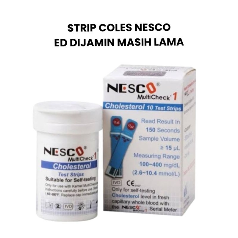 Strip Refill  kolesterol Nesco / Strip Cholesterol Nesco / Strip Kolesterol Nesco / Stik Nesco