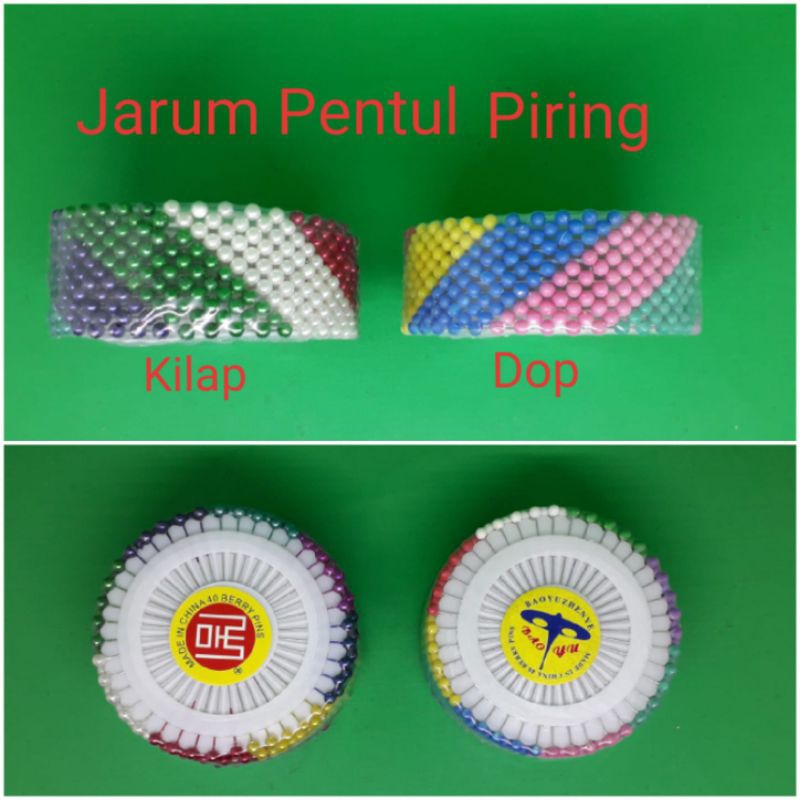 Jarum Pentul Piring / Jarum Pentul Bulat Mutiara Hijab