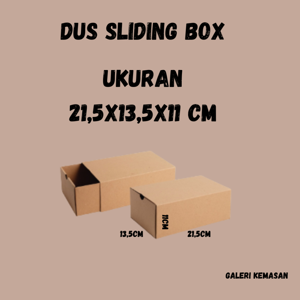 

Dus/Sliding Akesoris Ukuran 21,5x13,5x11 CM (Pembelian min 5pcs)