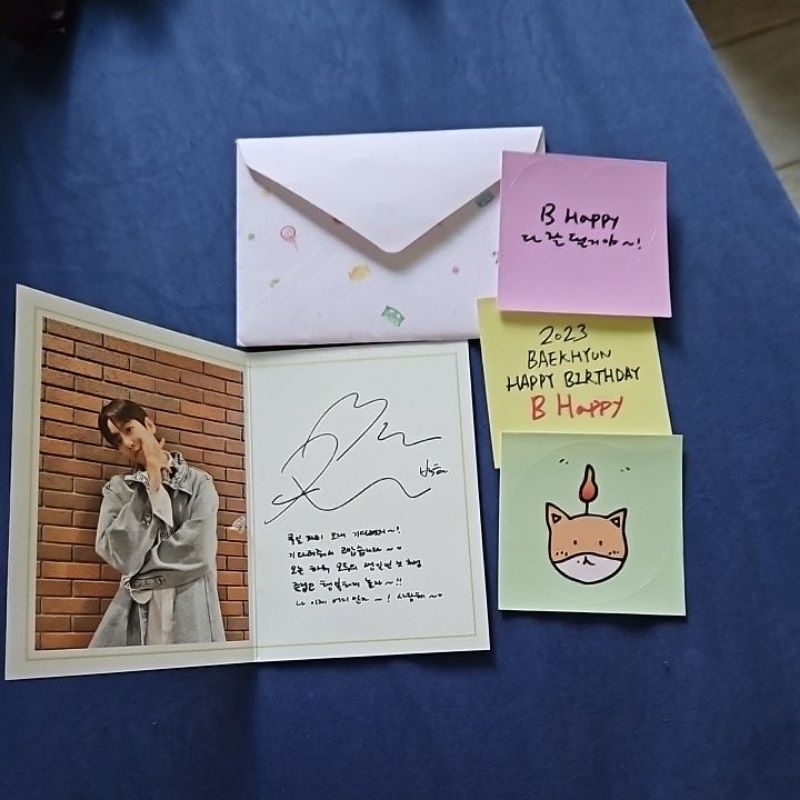 EXO rare Baekhyun bbh birthday venue postcard no pc official