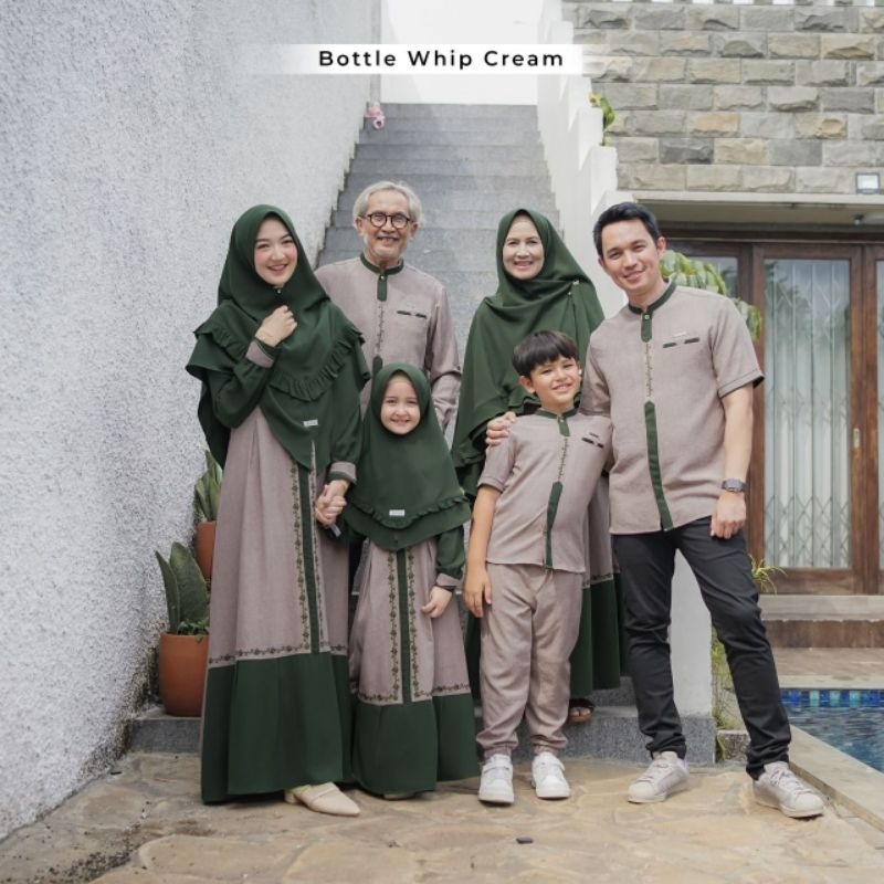 Gamis Set Alwahijab Original Sarimbit Luxury Fitrah Family Humaira Grizzele