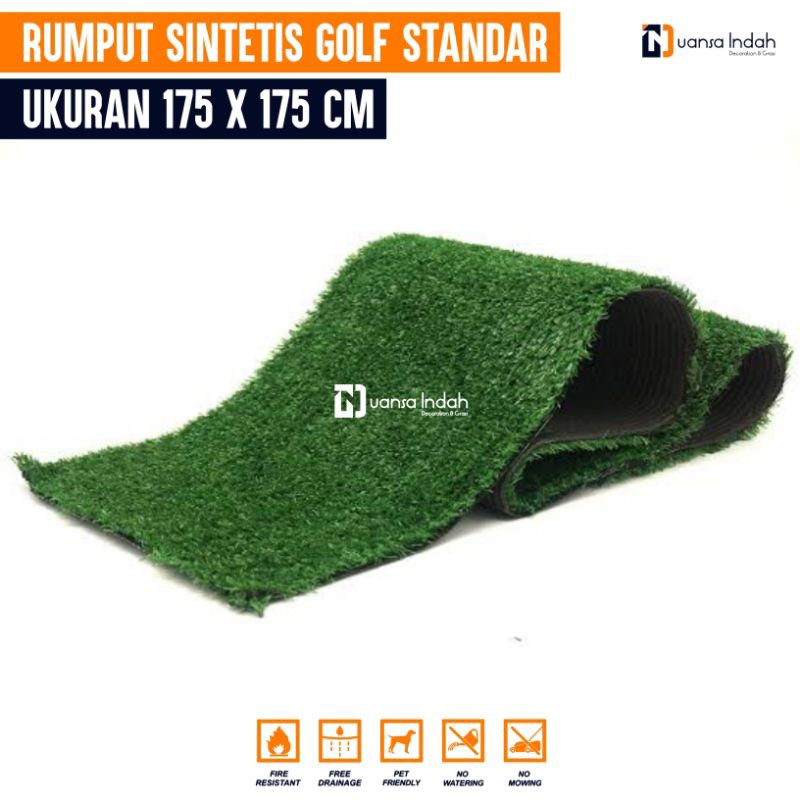 RUMPUT SINTETIS GOLF STANDAR UKURAN 175x175 CM