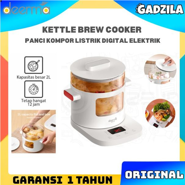 DEERMA DG30 Elektrik Cooker Panci Soup Sop Sayuran Kompor Listrik Induksi Touch Screen