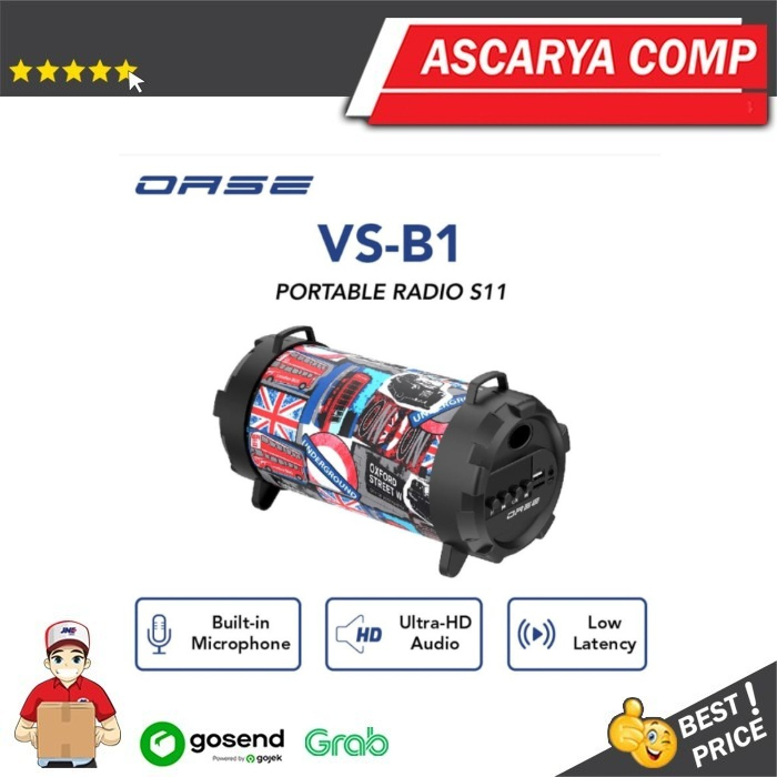 OASE S11 Bluetooth Speaker Model VS-B1 Portable Radio VS B1 Recharger