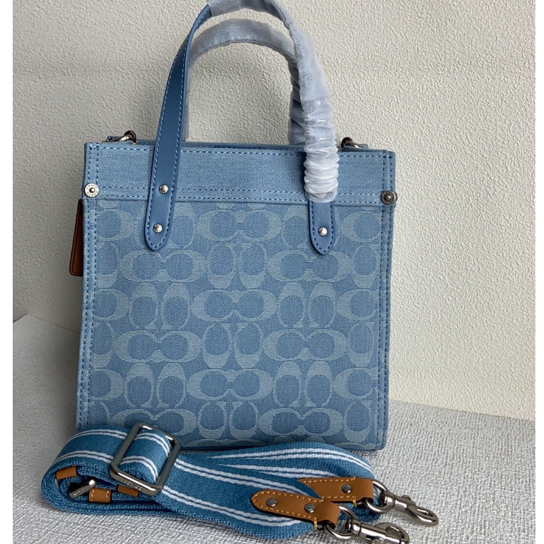 Coach Original CJ853 VChambray Chambray Youth Butot Bag TOTE22 Small Crossbody Bag Handbag Shoulder Bag  ttb 853