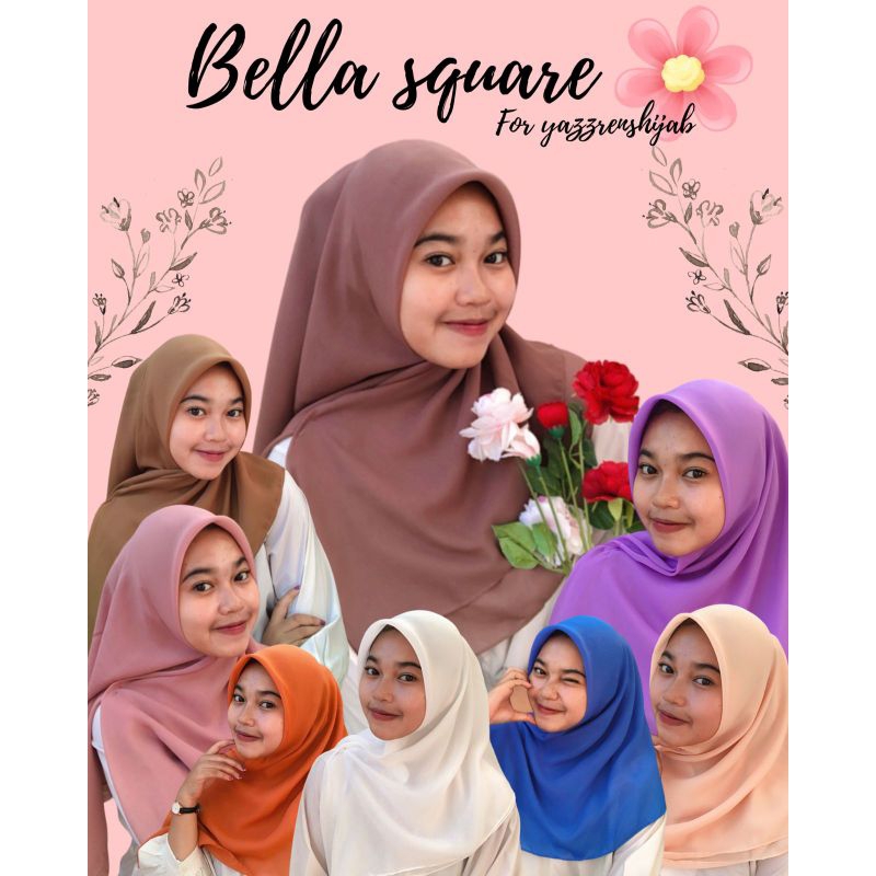Bella square for yazzrenshijab|jilbab dewasa|jilbab nyaman