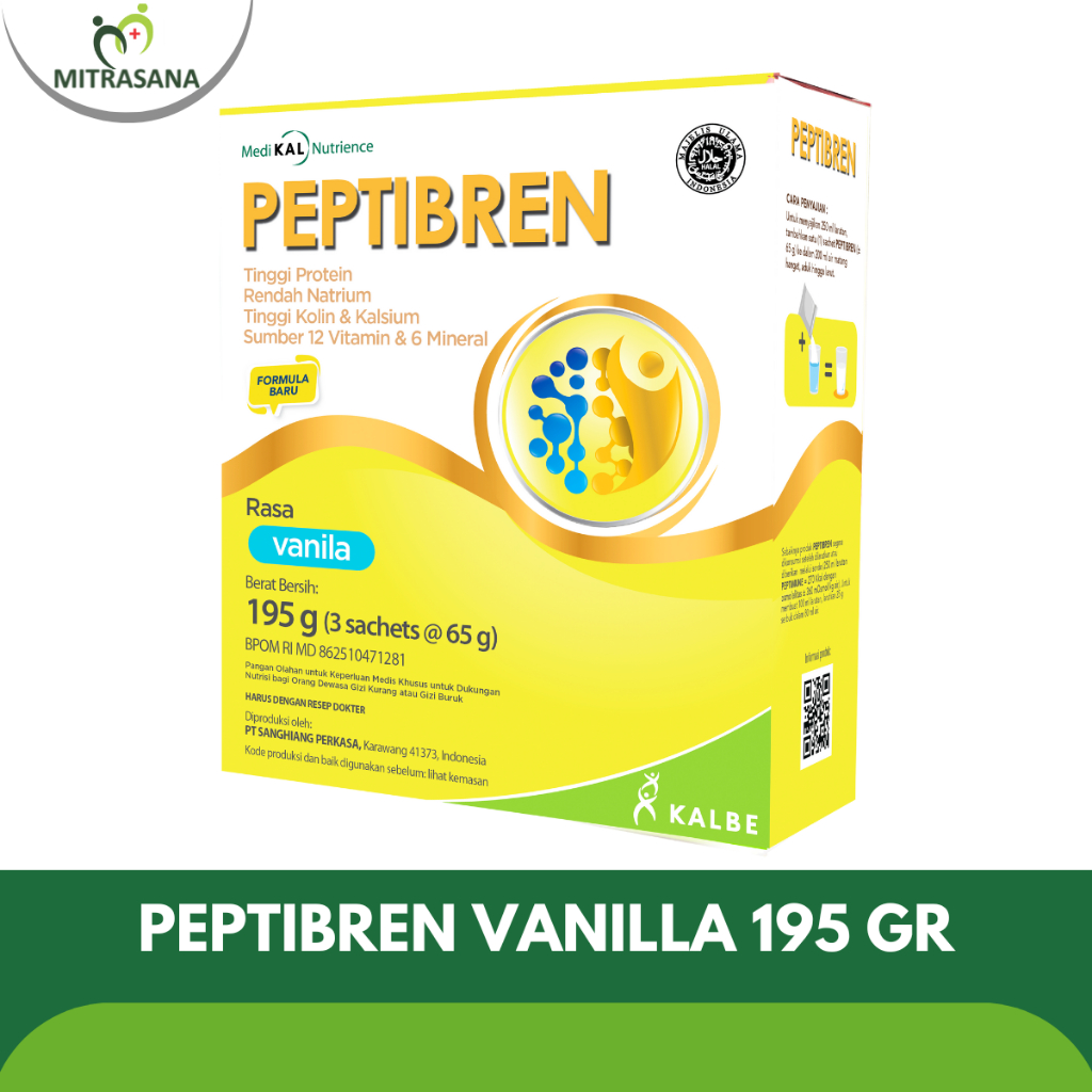 

Peptibren Vanila - 195 Gr - Membantu Memenuhi Nutrisi