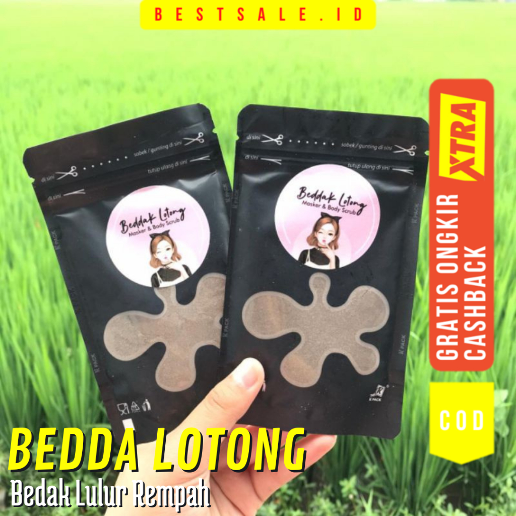 BEDDA LOTONG Bubuk Lulur Rempah 45gr - BEDDA LOTONG Body Scrub 45gr