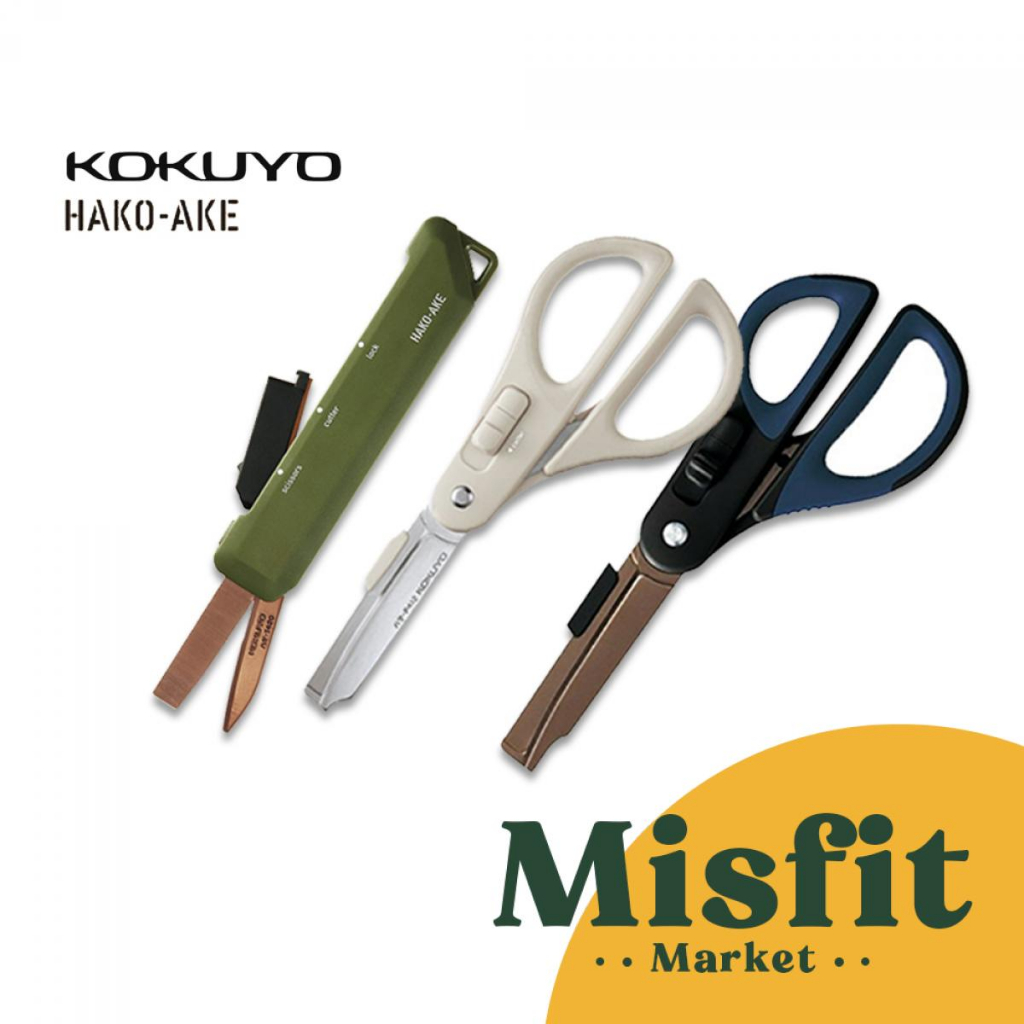 

KOKUYO HAKOAKE 2-Way Non-Stick Scissors Gunting Anti Lengket