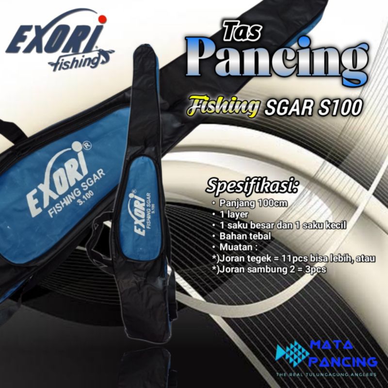 Tas pancing exori s100 panjang 100cm bahan tebal