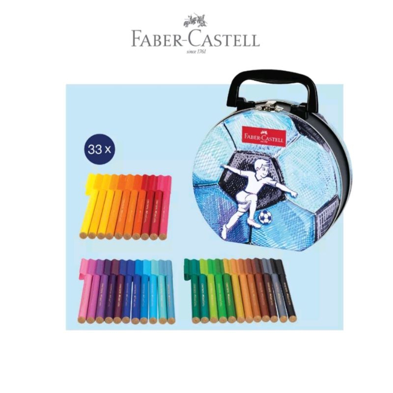 

Faber Castell kaleng bola spidol 33 warna original