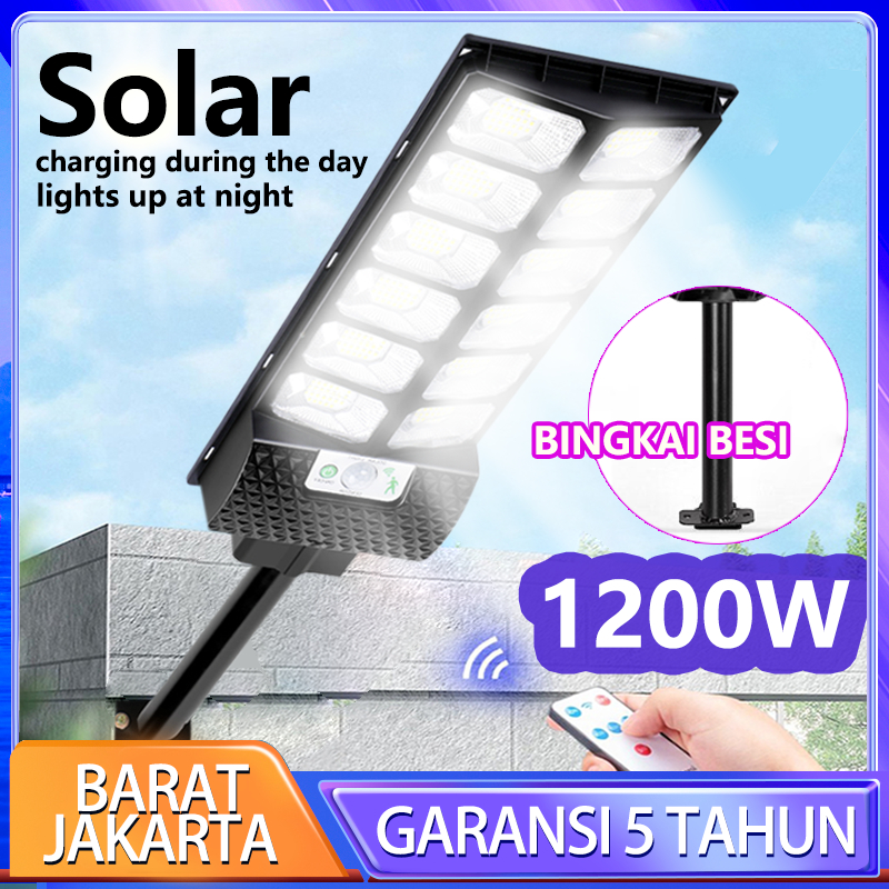 1200W lampu jalan tenaga matahari/garansi 5 tahun/lampu solar cell/Tenaga Surya LAMPU JALAN/Solar