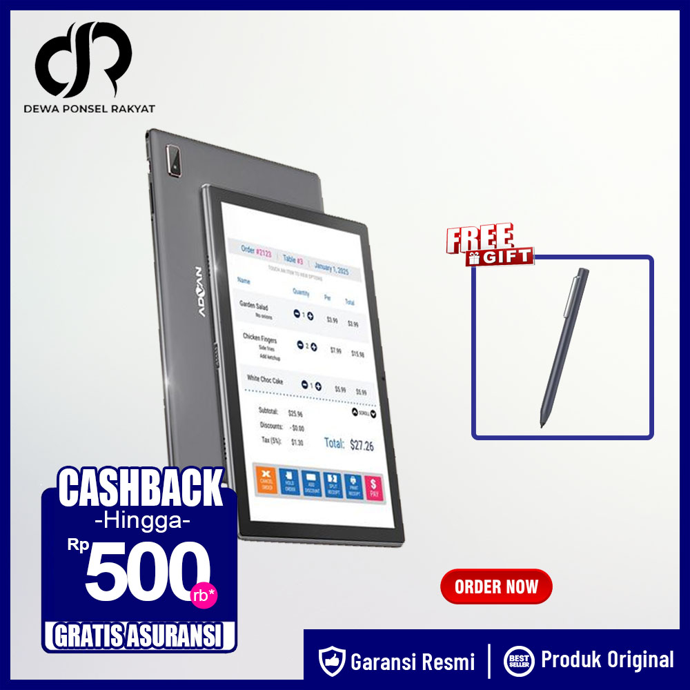 Advan Tab Sketsa 2 4/64 GB 10&quot; inch Garansi Resmi Android 11 4 64 GB