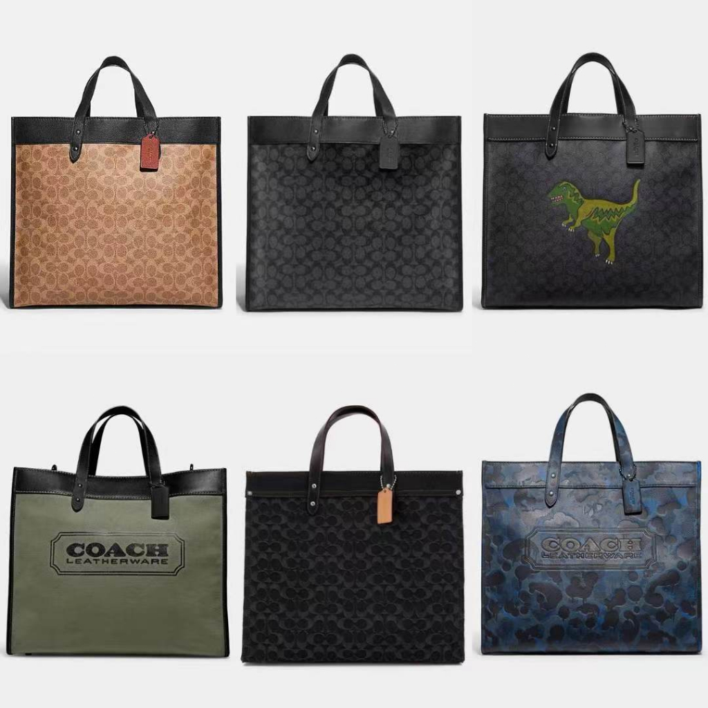 [Instant/Same Day]COACH 7674  077  8457  023  New Men's Bag Classic Logo Field Tote No. 40 Tote Bag Shoulder Bag Crossbody Bag Handbag  ttb