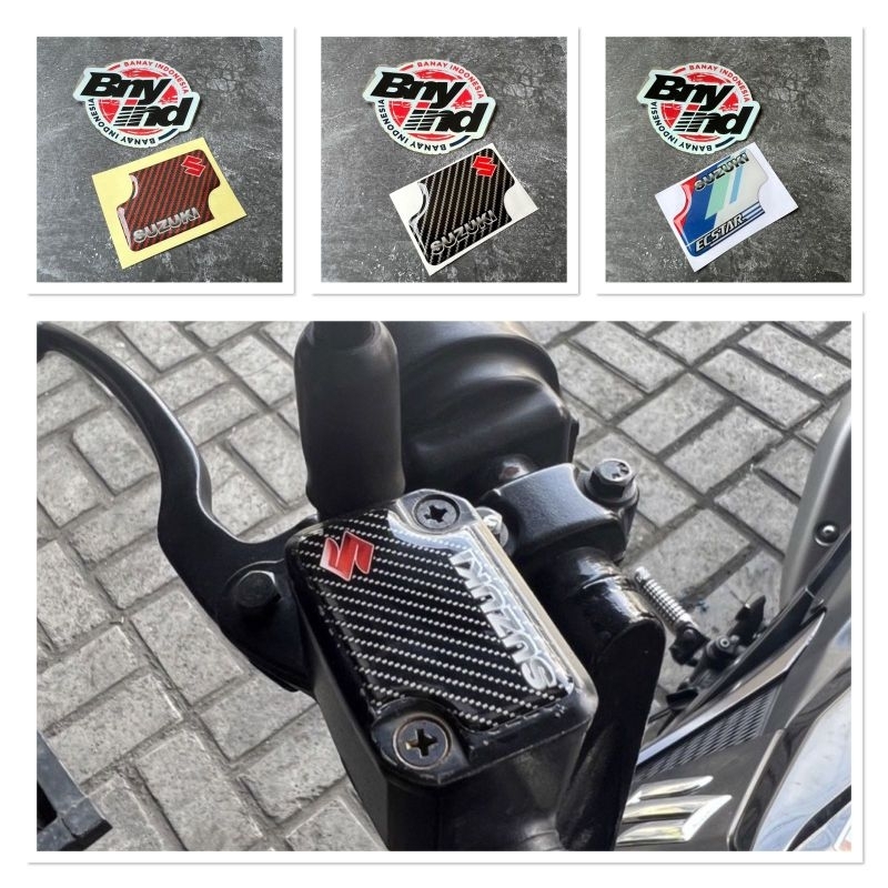 Stiker Sticker Emblem Tutup Minyak Master Rem SATRIA FI GSX timbul