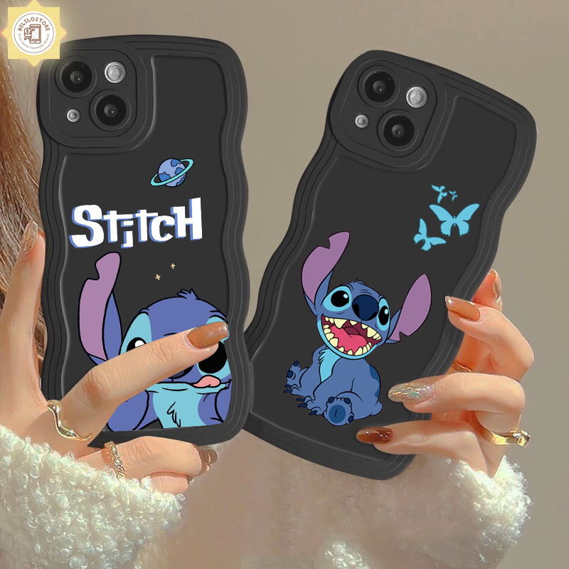 Softcase Handphone Gelombang Hitam Motif [CG18] For OPPO A53 A15 A15S A92 A52 A1K A31 A11K A12S F17/