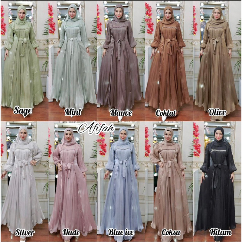 *SET DRESS NABILA+FASHMINA*