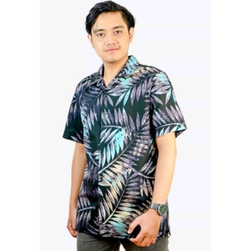 Kemeja WALRUS STUDIO Original Motif Floral Trendy