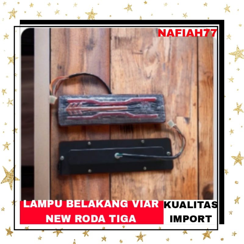 (TERMURAH)LAMPU BELAKANG VIAR NEW (LEBAR 30CM)RODA TIGA SPARE PARTS MOTOR RODA TIGA