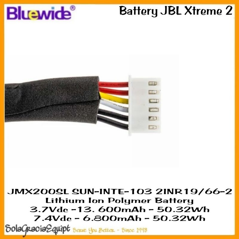 Banana Sport Batre / Baterai / Battery Jbl Xtreme 2 / Extreme 2 - 7.4Vdc 6.800Mah / 5.200Mah