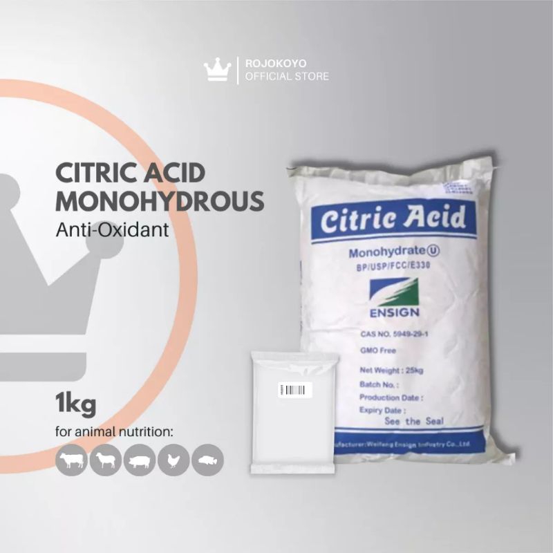 

Citrit Acid Citroen monohydrous tambahan pakan