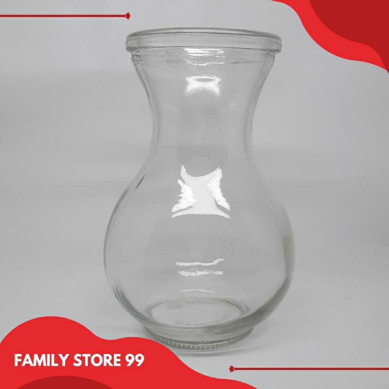 Vas Bunga Kaca/Botol Tempat Ikan Hias Cupang Kaca