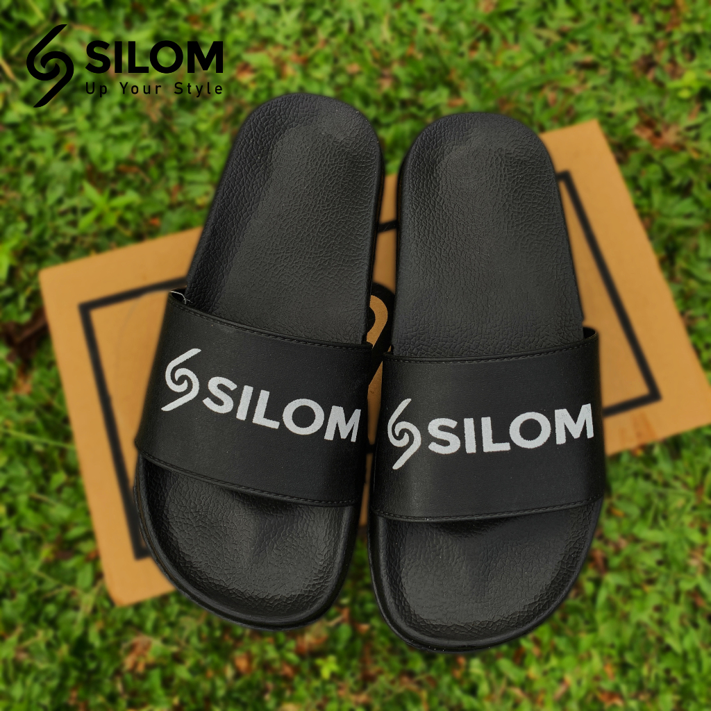 Sandal Pria Model Slide Anti Air Sendal Slop Flip Flop Karet Silom S-01