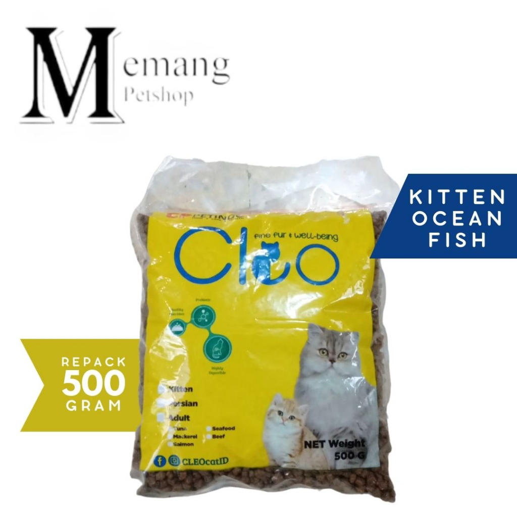 Cleo Kitten 500gram Ocean Fish - Makanan Anak Kucing Cleo