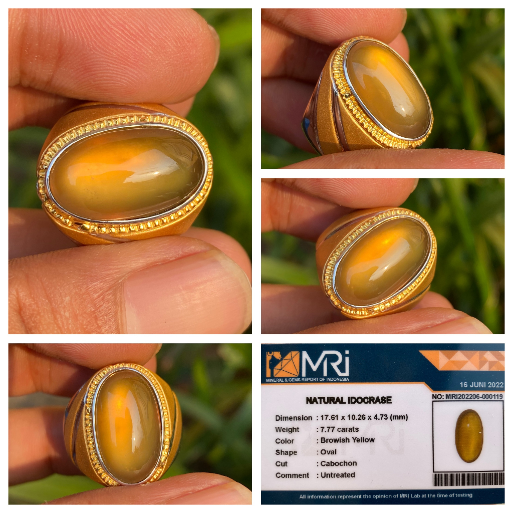 Natural 7.77ct Idocrase Bio Solar Aceh Super Crystal