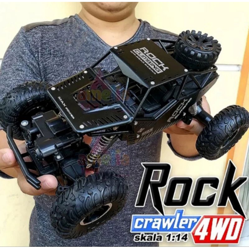 Mobil Remot - Mobil Remote Control - RC Rock Crawler 4WD Climber Remote Kontrol Car Jeep 4x4 Anak Ed