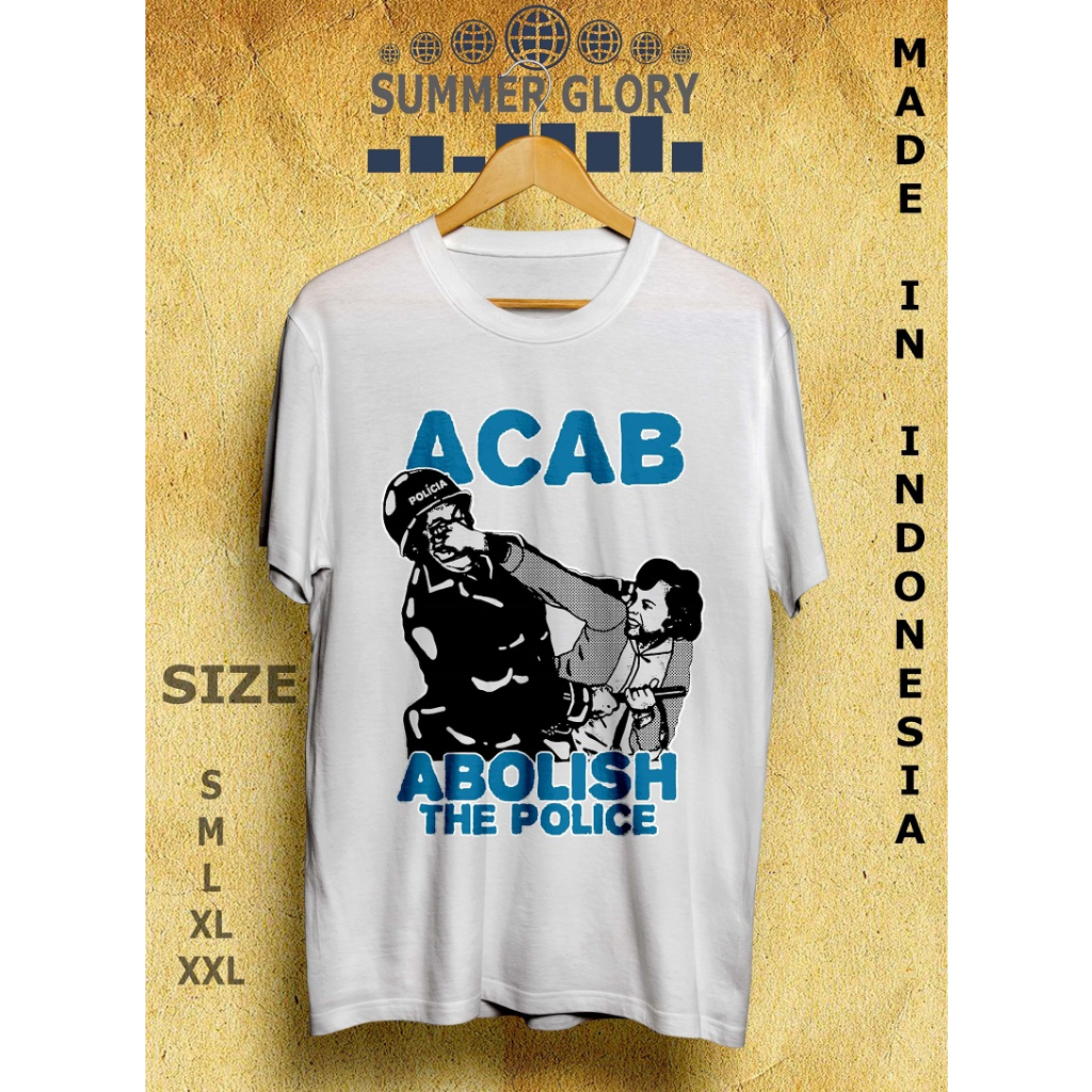 T-SHIRT ACAB / KAOS ACAB / KAOS HOOLIGAN / KAOS VINTAGE