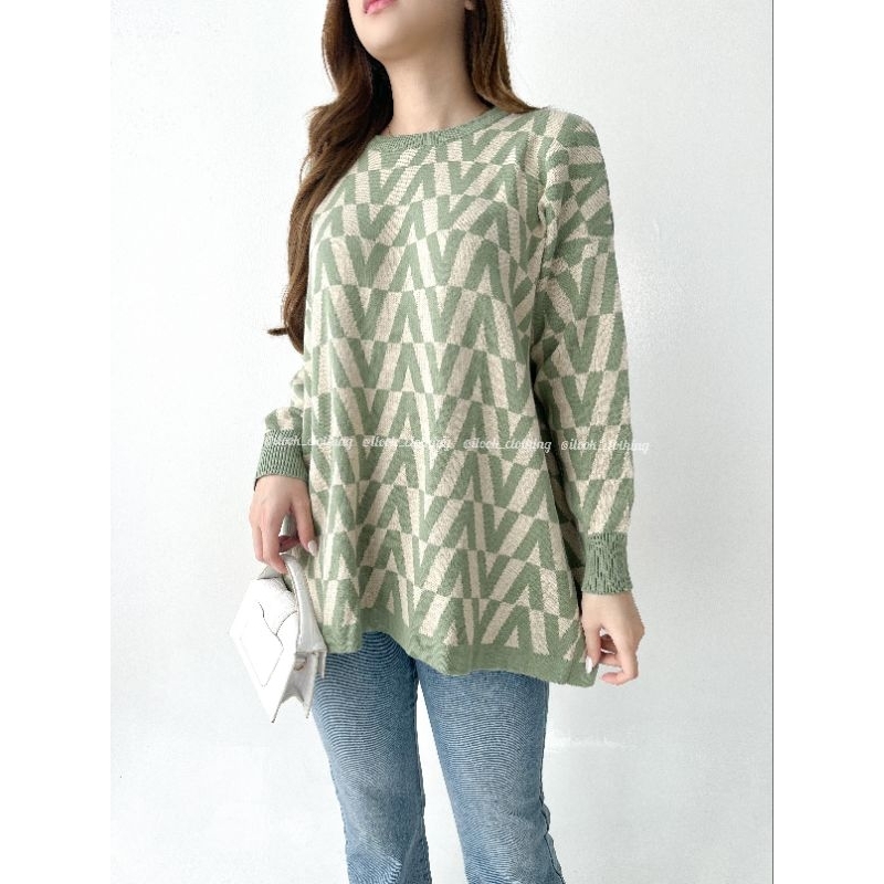 NEVA OVERSIZE TOP - ATASAN RAJUT WANITA