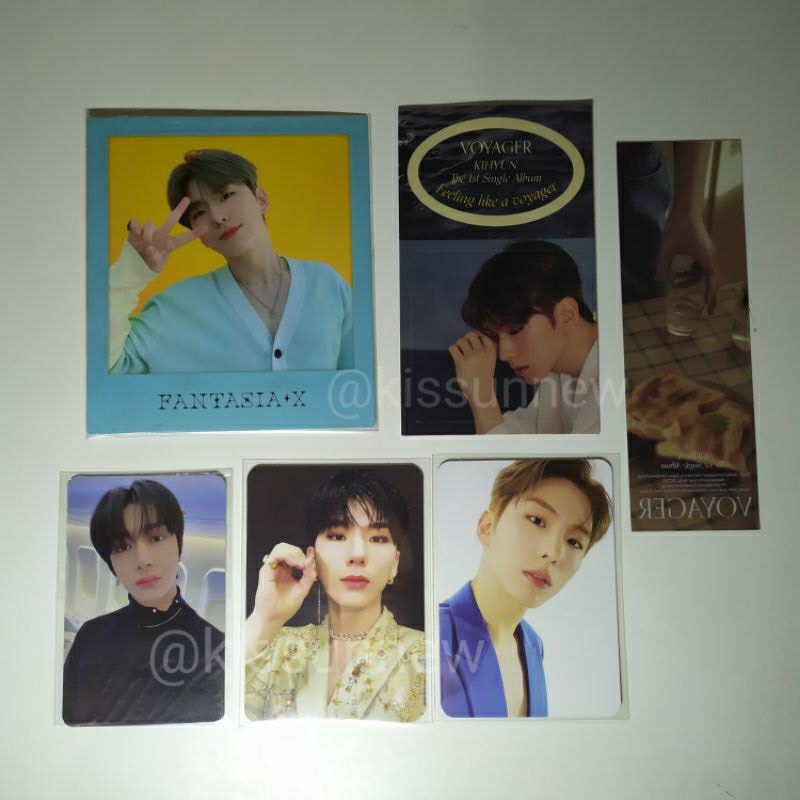 PC PHOTOCARD POLAROID MONSTA X KIHYUN VOYAGER FANTASIA BENE SSQ SOL HYUNGWON MMT