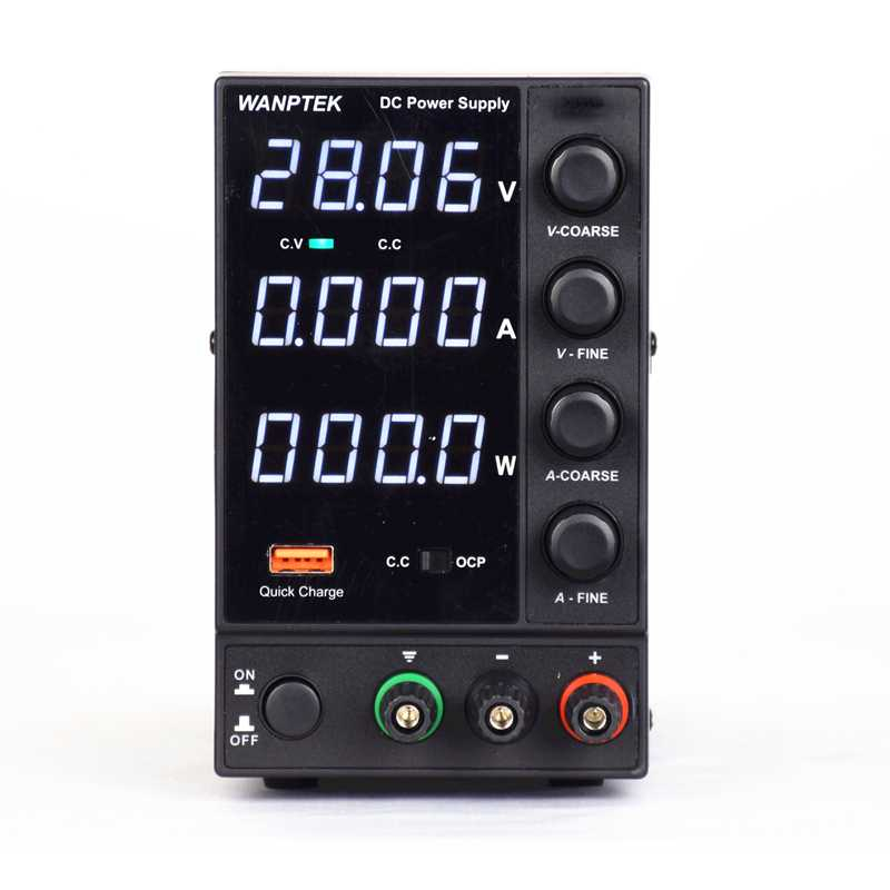 WANPTEK Adjustable Power Supply DC Regulated Digital Voltage 30 V 5 A - DPS305U