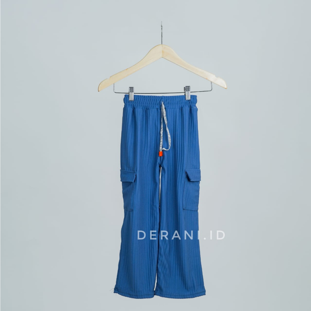 Derani Long cargo pants anak usia 2-8 tahun (COD) Material knit maxiline