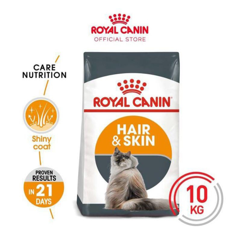 Royal Canin Hair &amp; Skin Care 10kg Freshpack (Go-jek only) dryfood rc khusus perawatan bulu