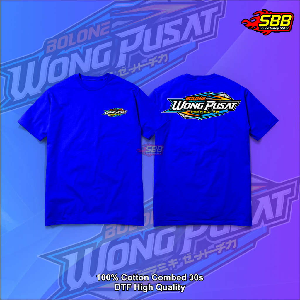 Baju Kaos Viral Bolone Wong Pusat Katun Combed DTF