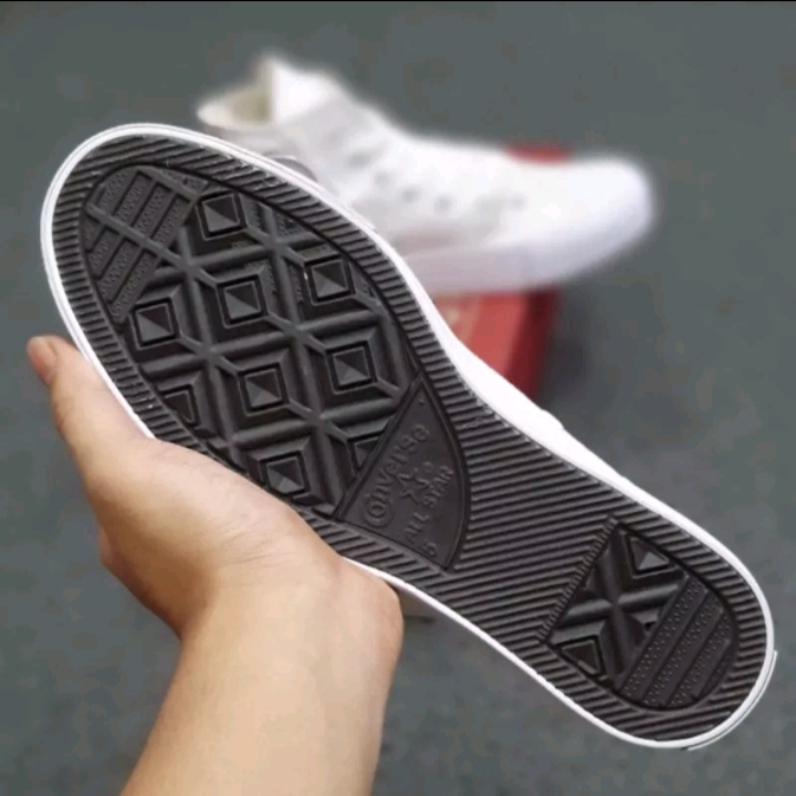 SEPATU CONVERSE 70S CHUCK TAYLOR PREMIUM BNIB EGRET FULL WHITE FREE BOK TALI PAPERBAG