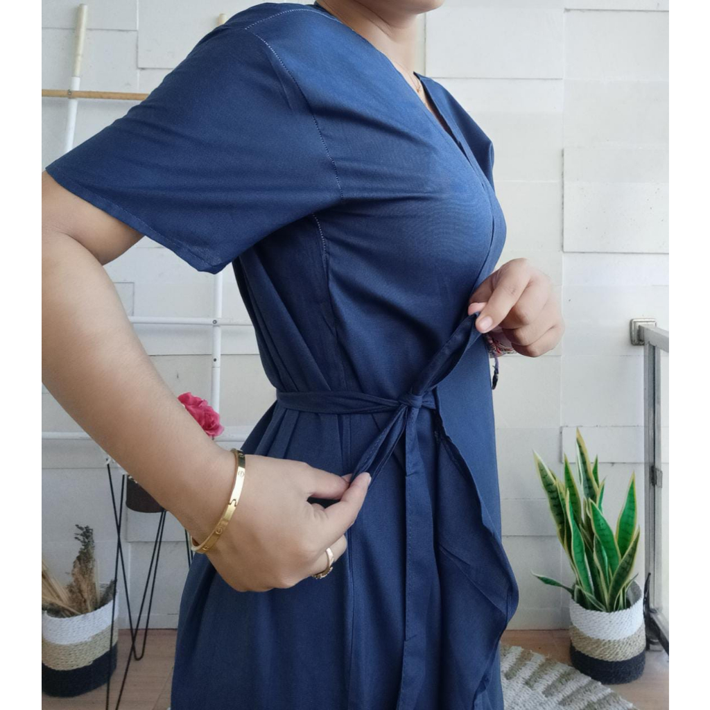 LONG DRESS KIMONO POLOS (PILIH)