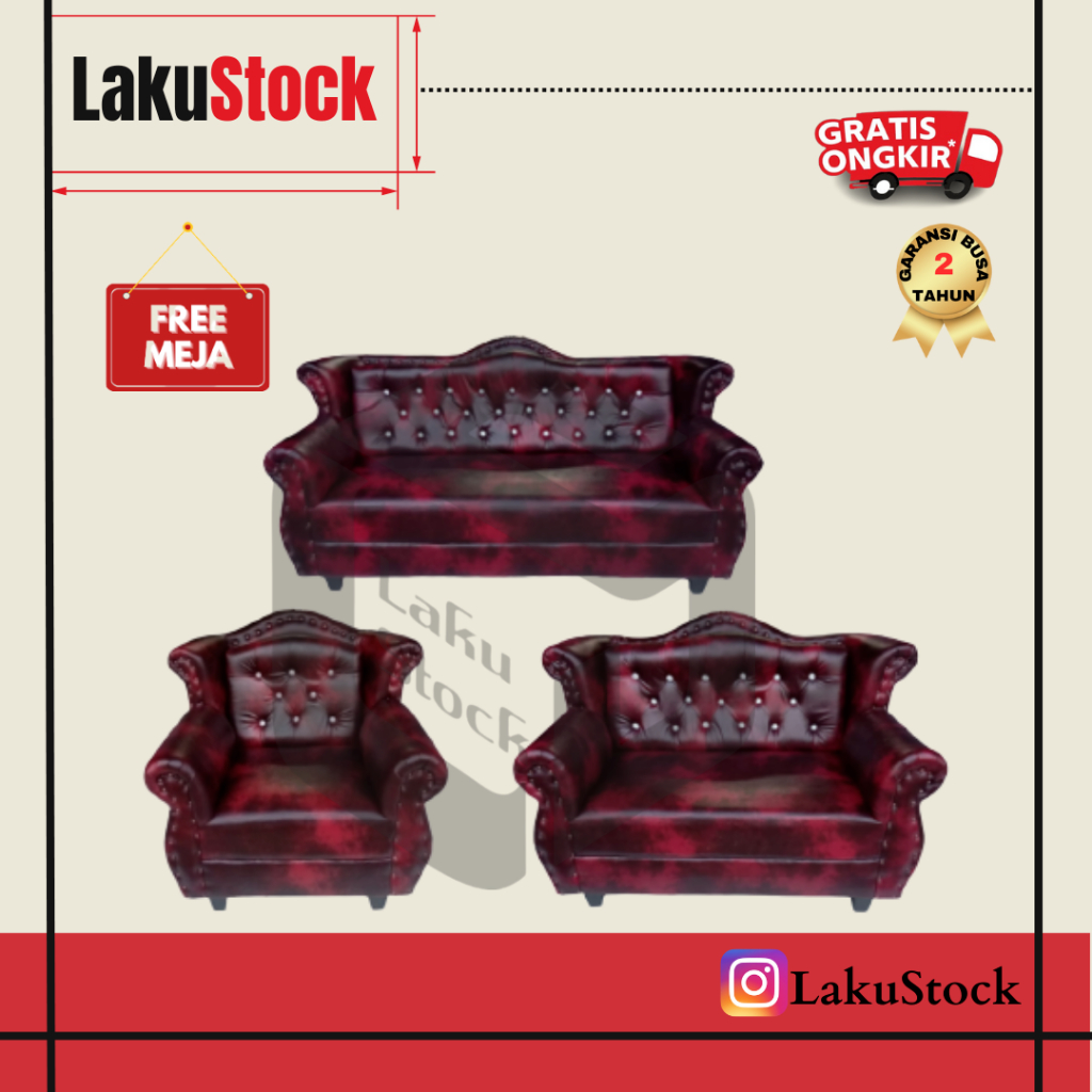 Sofa 321 Jumbo Sofa 321 Jaguar Sofa Wosh Sofa Ruang Tamu