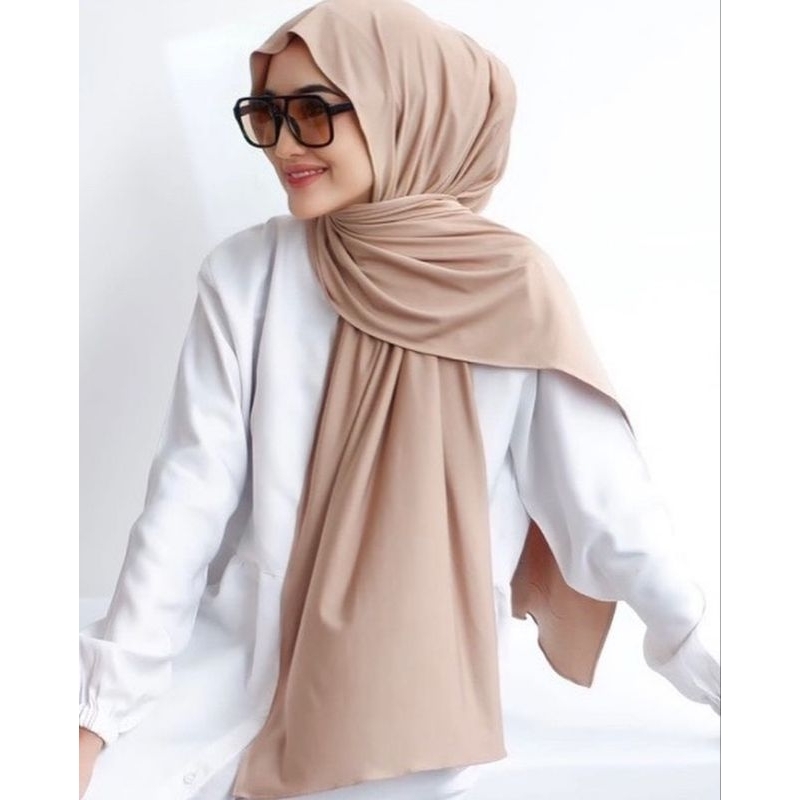 PASMINA KAOS JERSEY PREMIUM//PASMINA JERSEY POLOS 180x75cm//PASMINA POLOS JERSEY SPANDEK PREMIUM