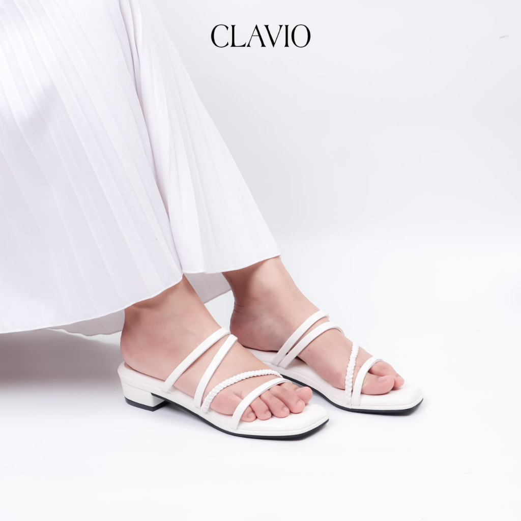 CLAVIO Kinara Sandal Wanita Heels / Hak 3 Cm