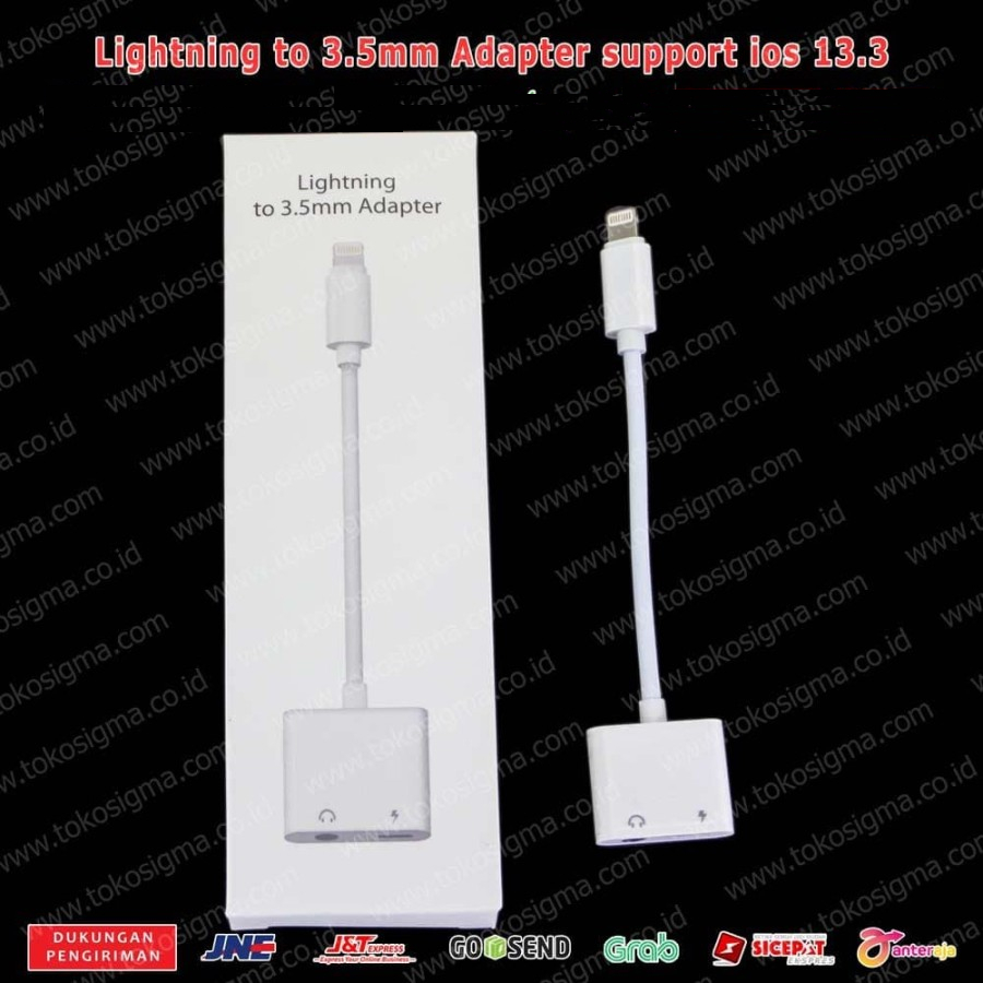 LIGHTNING TO 3.5 mm HEADPHONE JACK + POWER PORT ADAPTER