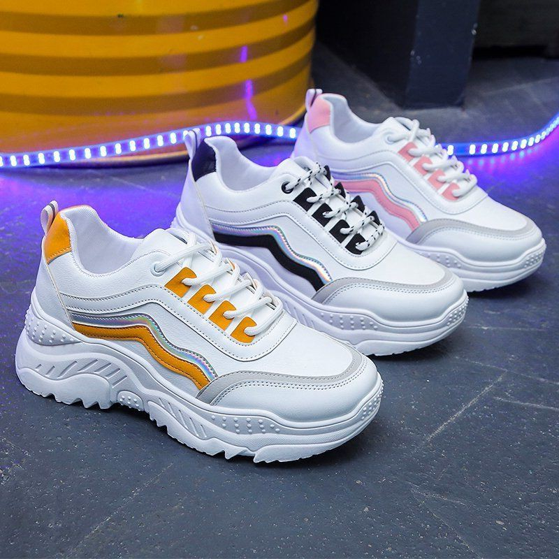 Sepatu Sneakers Wanita Korea Sport Sepatu putih FL 01