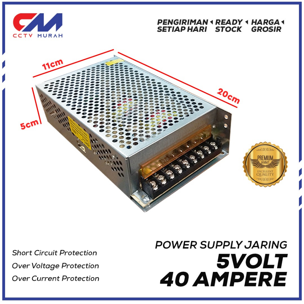 POWER SUPPLY 5V/40A || Type S-200-5 || POWER SUPPLY SWITCHING