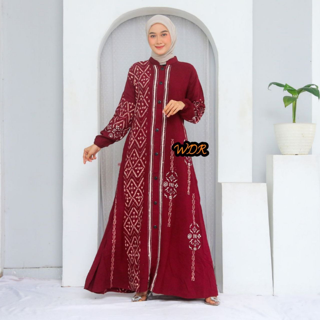 Gamis Twill Rayon Gamis Twill Ori Pekalonga Gamis Twill Super Premium Motif Terbaru Homey Dress Jumbo